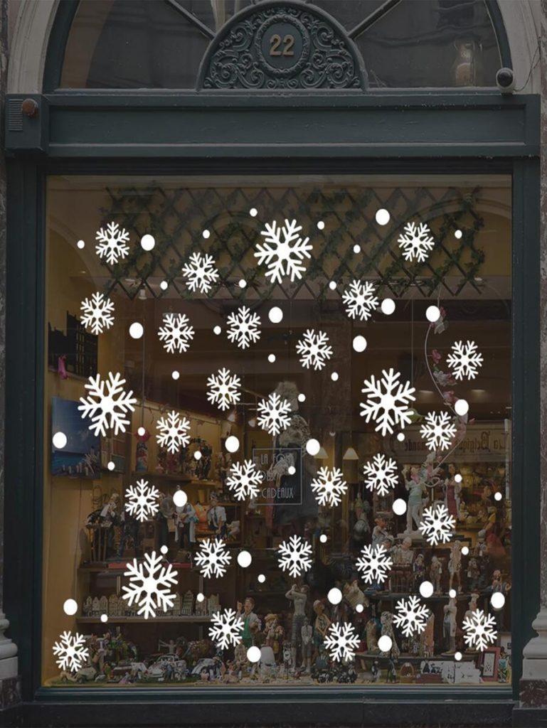 Sticker de fenêtre avec imprimé flocons de neige – SHEIN