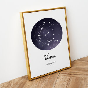 Affiche constellation Verseau