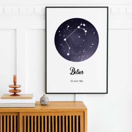 Affiche constellation Bélier