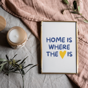 affiche citation home is where the heart is 1