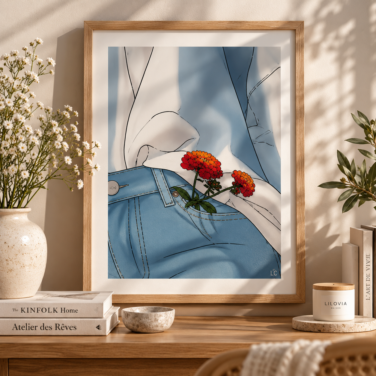 affiche jean & fleurs 1