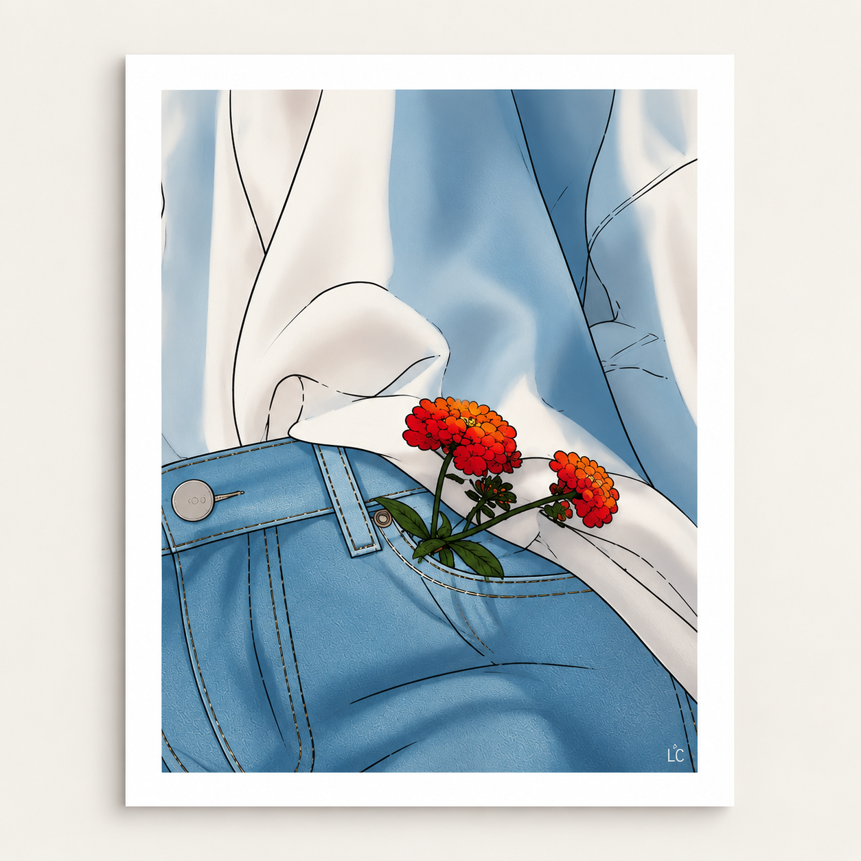 affiche jean & fleurs 2