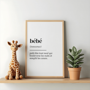 affiche définition bébé 1