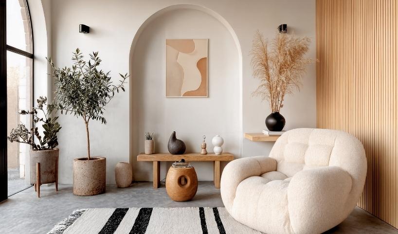20 idées déco pour un salon beige et bois