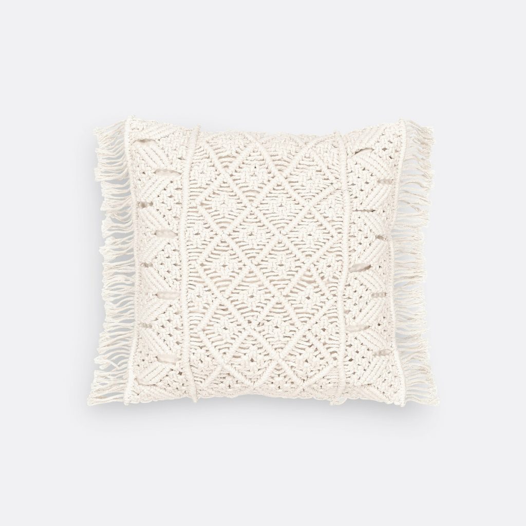 housse de coussin macramé sparta