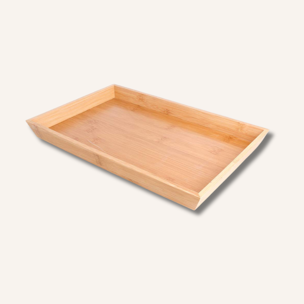 plateau naturel bambou