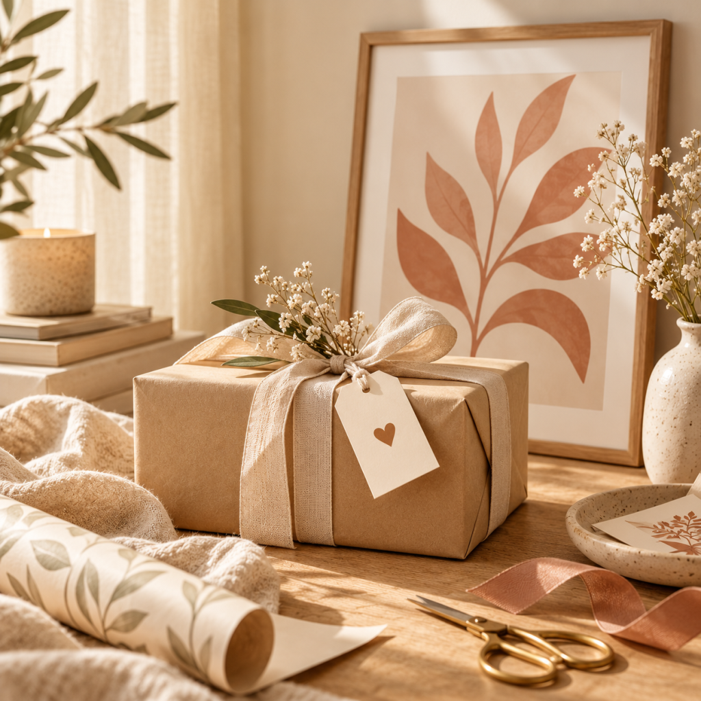 idées cadeaux coffret cadeau sous lumière douce