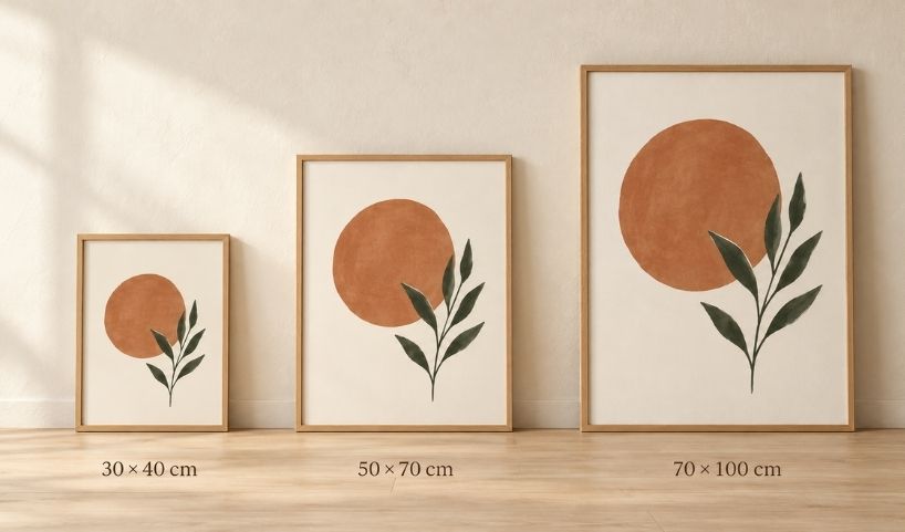 quel cadre choisir pour une affiche 30x40 50x70 70x100 1