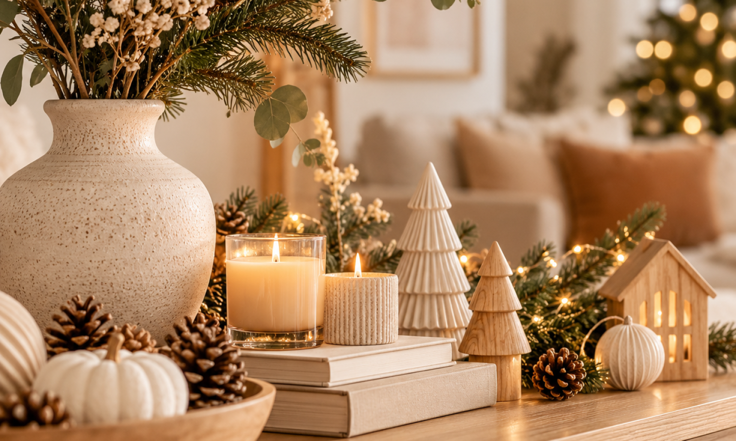 Amazon finds déco saisonnière vignette chaleureuse d’hiver aux bougies